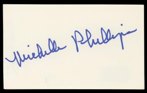 Michelle Phillips Knots Landing Authentic Signed 3x5 Index Card BAS #BL96510