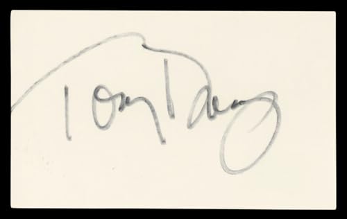 Tony Danza Who's the Boss? Authentic Signed 3x5 Index Card BAS #BL98450