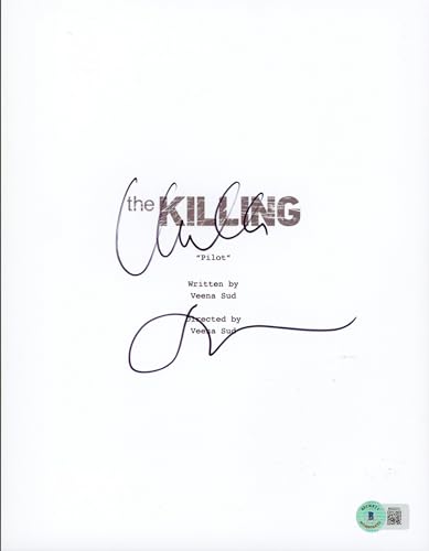 Mireille Enos The Killing Authentic Signed Script Cover Autographed BAS #BK02212