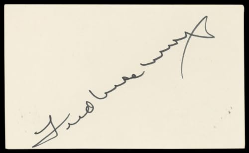 Fred MacMurray Double Indemnity Authentic Signed 3x5 Index Card BAS #BN89448