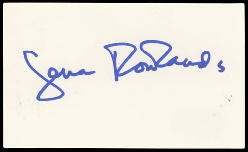 Gena Rowlands The Notebook Authentic Signed 3x5 Index Card BAS #BN89242