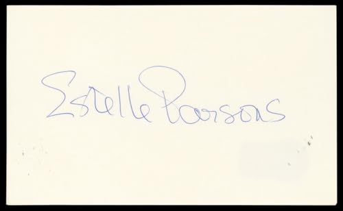 Estelle Parsons Bonnie and Clyde Authentic Signed 3x5 Index Card BAS #BN89210