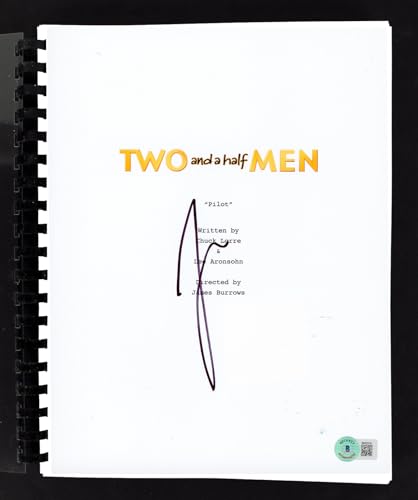 Jon Cryer Two and a Half Men Authentic Signed Movie Script BAS #BK02219