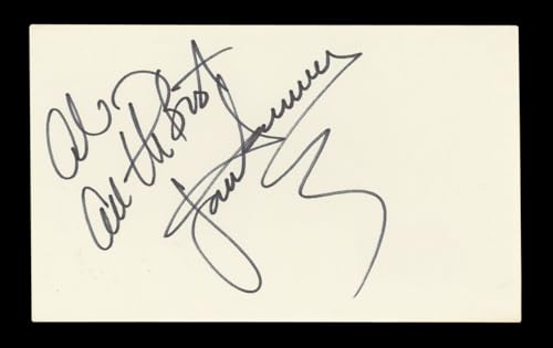 Joan Severance See No Evil, Hear No Evil "Al" Signed 3x5 Index Card BAS #AD70287