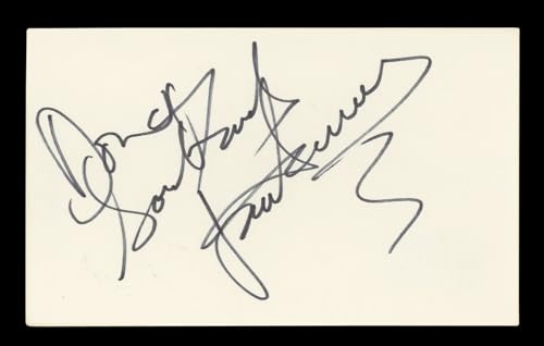Joan Severance See No Evil, Hear No Evil Signed 3x5 Index Card BAS #AD70286