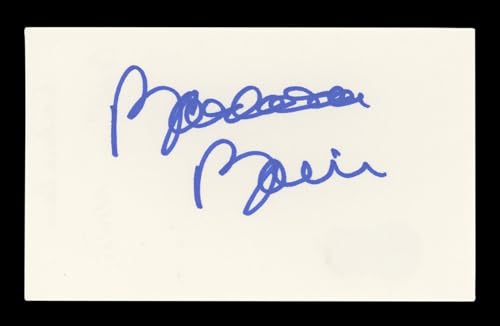 Barbara Bain Mission: Impossible Signed 3x5 Index Card Autographed BAS #AD70339