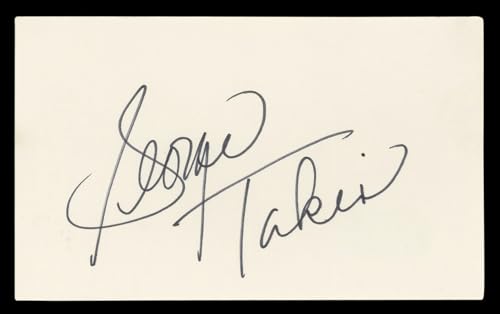 George Takei Star Trek: The Original Series Signed 3x5 Index Card BAS #BL96814