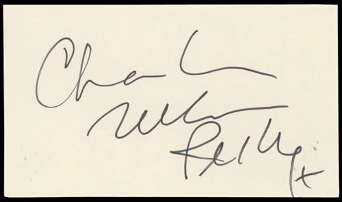 Charles Nelson Reilly Millennium Authentic Signed 3x5 Index Card BAS #BN89422