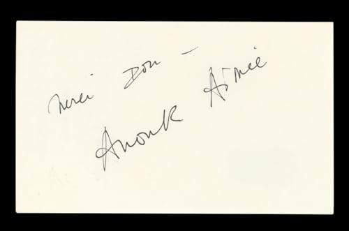 Anouk Aimée Lola "Don" Authentic Signed 3x5 Index Card Autographed BAS #AD70310