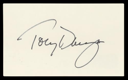 Tony Danza Who's the Boss? Authentic Signed 3x5 Index Card BAS #BL98448