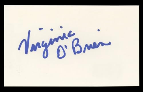 Virginia O'Brien The Harvey Girls Authentic Signed 3x5 Index Card BAS #BL98838