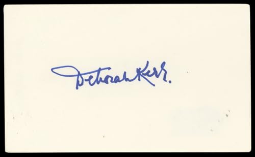 Deborah Kerr The King and I Authentic Signed 3x5 Index Card BAS #BN89405