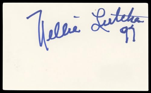 Nellie Lutcher Musician Authentic Signed 3x5 Index Card Autographed BAS #BL98904