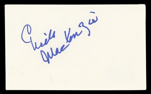 Gisele MacKenzie Your Hit Parade Authentic Signed 3x5 Index Card BAS #BL96367