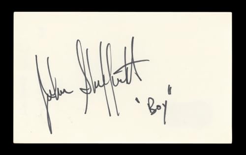 Johnny Sheffield Lord of the Jungle "Boy" Signed 3x5 Index Card BAS #AD70282