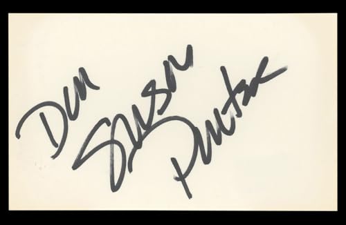 Susan Powter "Don" Authentic Signed 3x5 Index Card Autographed BAS #BL98840