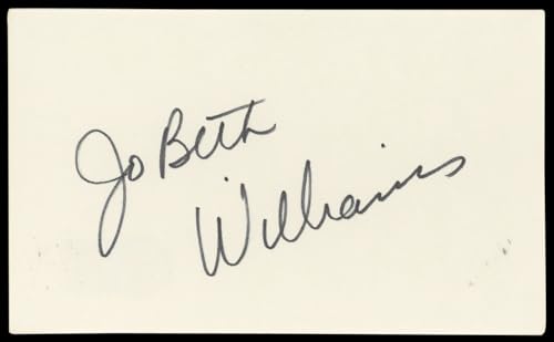 JoBeth Williams Poltergeist Authentic Signed 3x5 Index Card BAS #BN89440