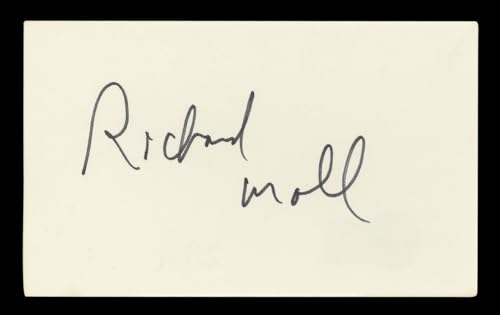 Richard Moll Night Court Authentic Signed 3x5 Index Card BAS #BL96563