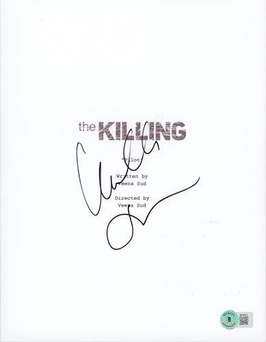 Mireille Enos The Killing Authentic Signed Script Cover Autographed BAS #BK02213