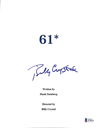 Billy Crystal Authentic Signed  61* Movie Script Cover Autographed BAS #Q78876