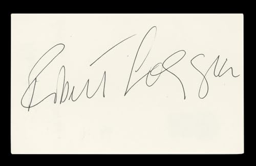 Robert Loggia Big Authentic Signed 3x5 Index Card Autographed BAS #BL96592