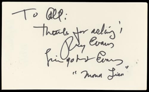 Ray Evans The Last of the Mohicans Authentic Signed 3x5 Index Card BAS #BN89186