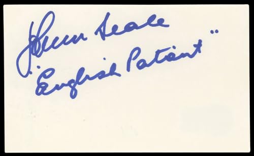 John Seale The English Patient Authentic Signed 3x5 Index Card BAS #BL98597