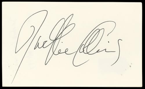 Jackie Collins The Stud Authentic Signed 3x5 Index Card Autographed BAS #BN89216