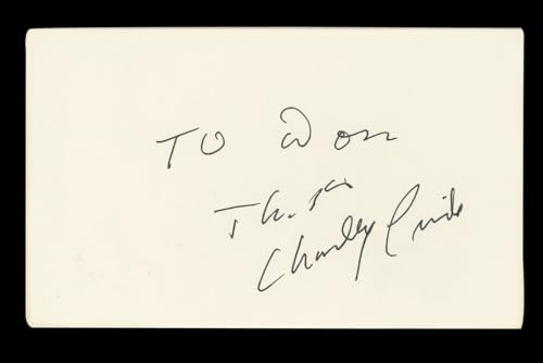 Charley Pride Singer "To Don, thanks" Signed 3x5 Index Card BAS #AD70229