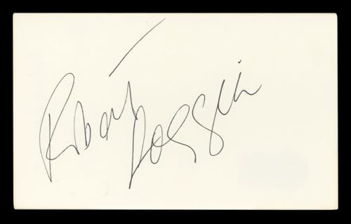 Robert Loggia Big Authentic Signed 3x5 Index Card Autographed BAS #BL96581