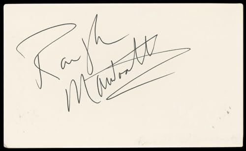 Randolph Mantooth Emergency! Authentic Signed 3x5 Index Card BAS #BN89144