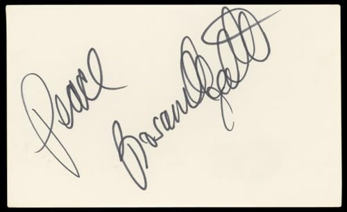Rosanna Arquette "Peace" Authentic Signed 3x5 Index Card BAS #BL98622