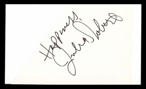 Julia Roberts Pretty Woman "Happiness" Signed 3x4.5 Cut Signature BAS #AD70376