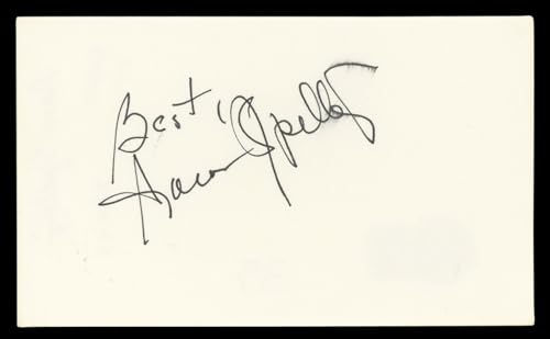 Aaron Spelling Charlie's Angels "Best" Signed 3x5 Index Card BAS #BL96867