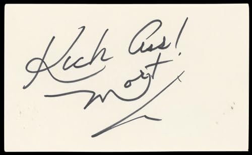 Morton Downey Jr. The Morton Downey Jr. Show Signed 3x5 Index Card BAS #BN89445
