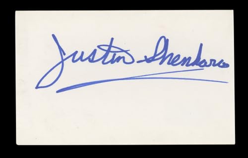 Justin Shenkarow Spider-Man: Spider-Verse Signed 3x5 Index Card BAS #AD70280