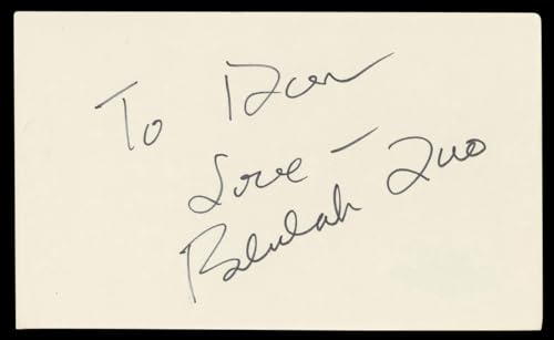 Beulah Quo Chinatown "To Don, love" Signed 3x5 Index Card BAS #BM57074