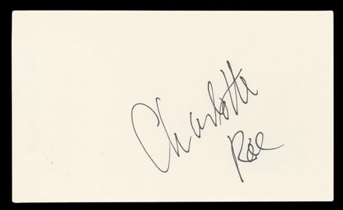 Charlotte Rae The Facts of Life Authentic Signed 3x5 Index Card BAS #BL96732