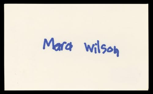 Mara Wilson Matilda Authentic Signed 3x5 Index Card Autographed BAS #BN06368
