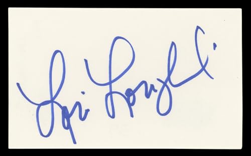 Lori Loughlin Full House Authentic Signed 3x5 Index Card BAS #BL98562