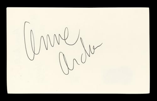 Anne Archer Fatal Attraction Authentic Signed 3x5 Index Card BAS #BL96929