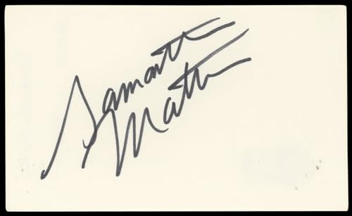 Samantha Mathis American Psycho Authentic Signed 3x5 Index Card BAS #BN89131
