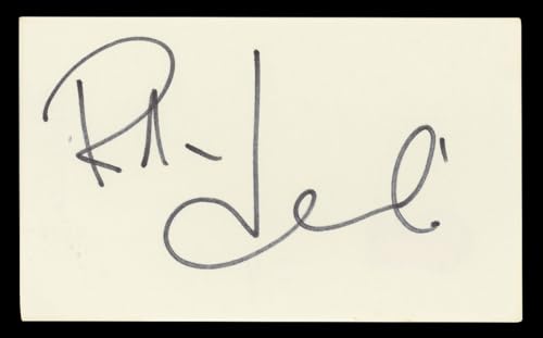 Robin Leach Authentic Signed 3x5 Index Card Autographed BAS #BL96898