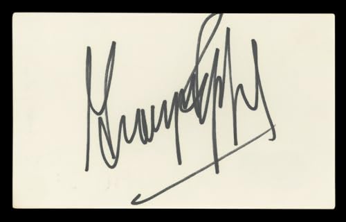George Peppard Breakfast At Tiffany's Signed 3x5 Index Card BAS #BL96431