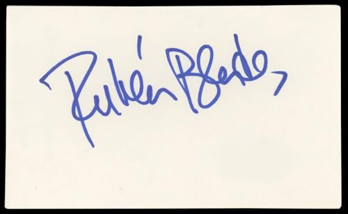 Rubén Blades Hands of Stone Authentic Signed 3x5 Index Card BAS #AD70416