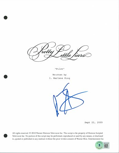 I. Marlene King Authentic Signed Pretty Little Liars Script Cover BAS #BF24138