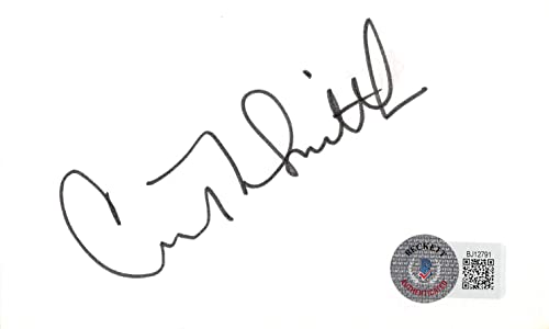 Courtney Thorne-Smith According To Jim Signed 3x5 Index Card BAS #BJ12791
