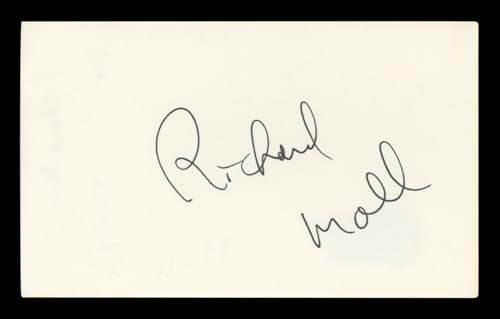 Richard Moll Night Court Authentic Signed 3x5 Index Card BAS #BL96559