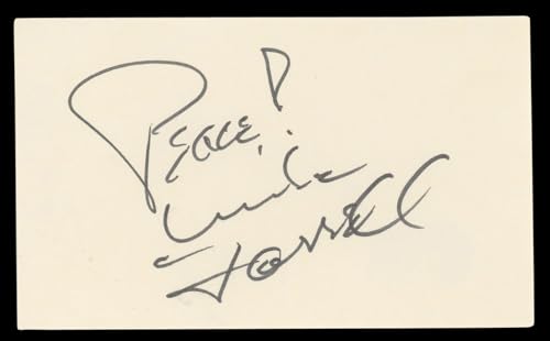 Mike Farrell M*A*S*H "Peace!" Authentic Signed 3x5 Index Card BAS #BL96779