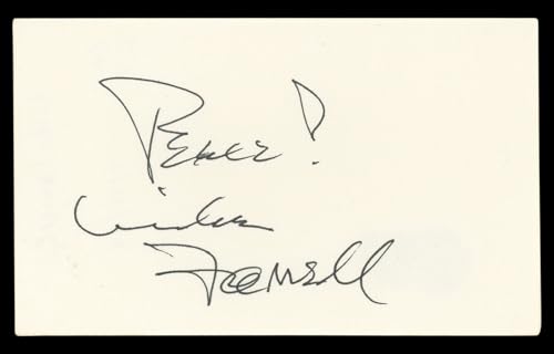 Mike Farrell M*A*S*H "Peace!" Authentic Signed 3x5 Index Card BAS #BL96777